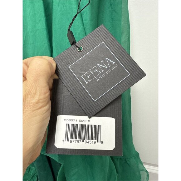 Mac Duggal Green Halter Neck Midi Dress - Picture 7 of 10